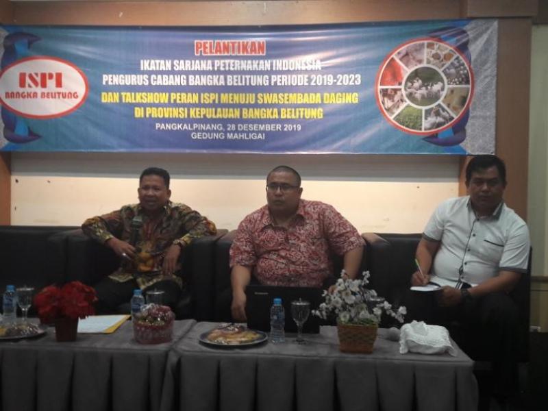 Kadis Pertanian Babel Hadiri Pelantikan Pengurus ISPI