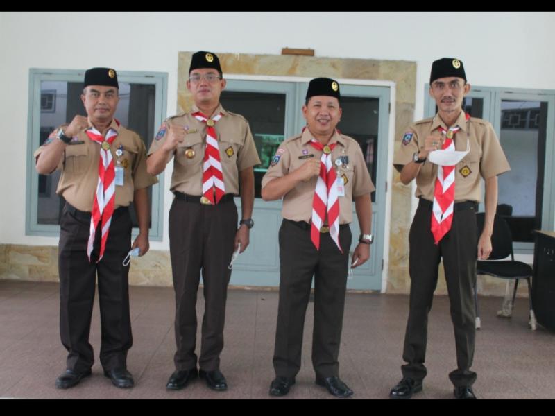 Saka Pramuka Taruna Bumi Ikut Apel Besar Hari Pramuka Secara Virtual