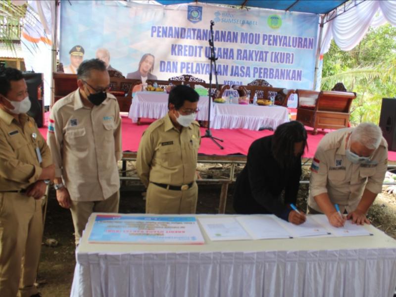 Paidi dan Bank Sumsel Babel Teken MoU, Rp 1,4 Miliar dikucurkan untuk Petani Porang Bangka Belitung 