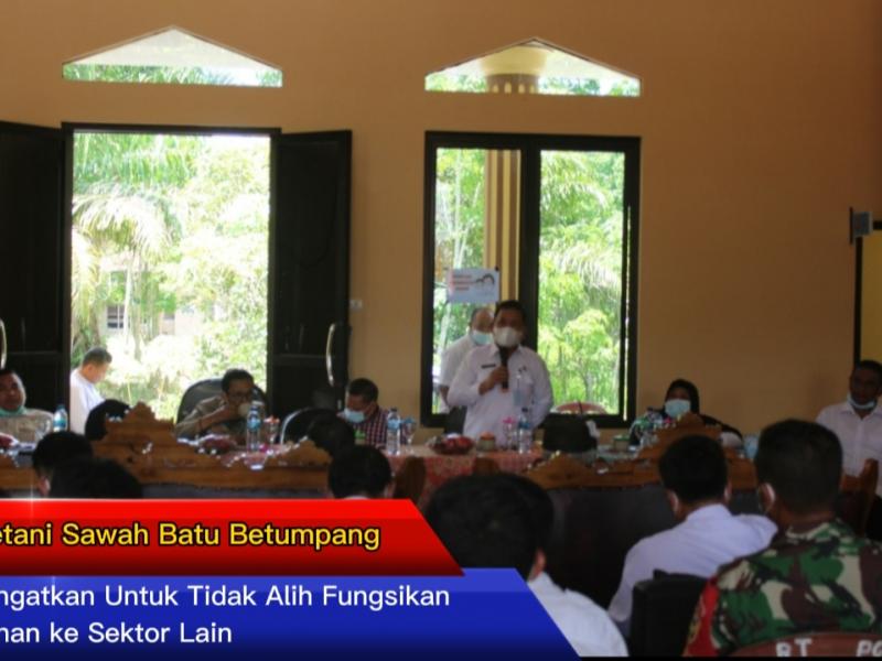 Petani Sawah Batu Betumpang diingatkan Untuk Tidak Alih Fungsikan Lahan ke Sektor Lain