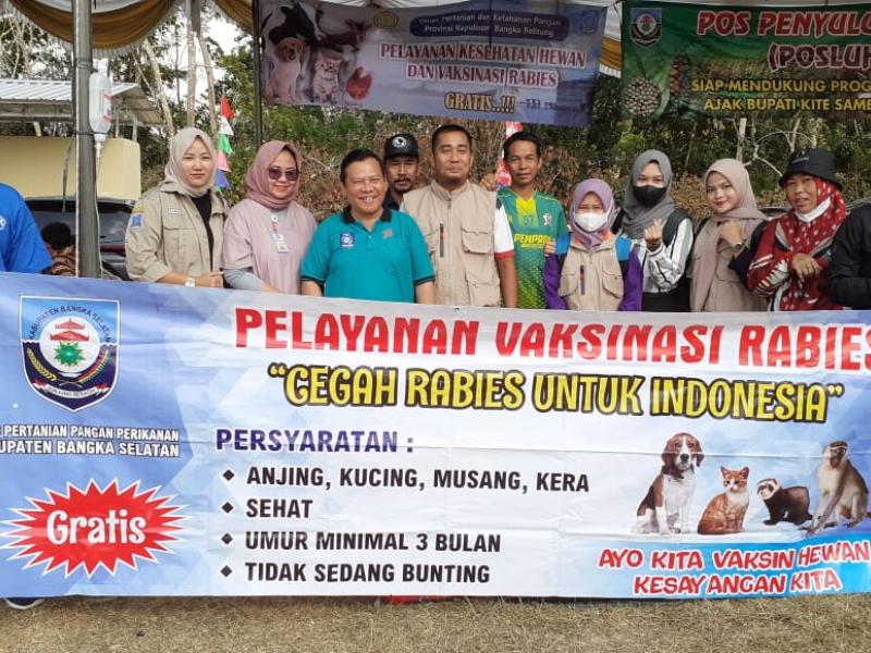 Dukung Program Gule Kabung, Dinas Pertanian Babel Berikan Layanan Keswan Gratis di Bukit Terap