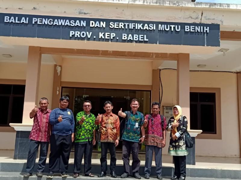 Pelajari Alur Sertifikasi Benih, BPTP Lampung Sambangi PSMB Babel