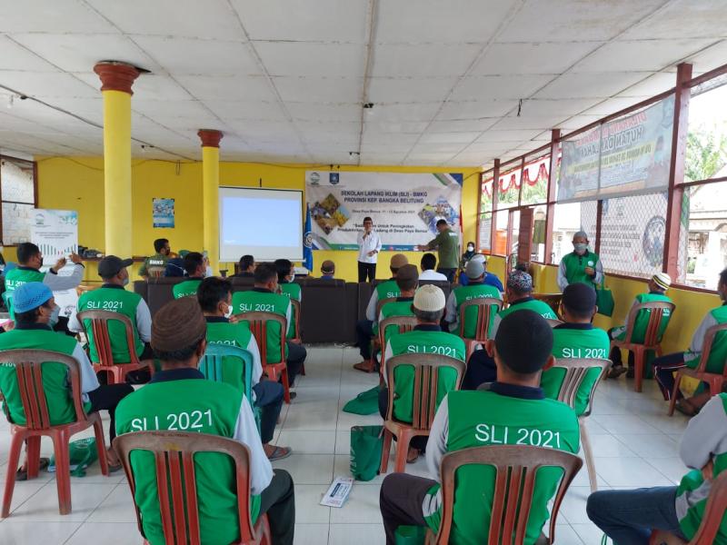 Peserta SL-PIT Paya Benua diberikan Materi Sirkulasi Hujan dan dikenalkan OPT Padi