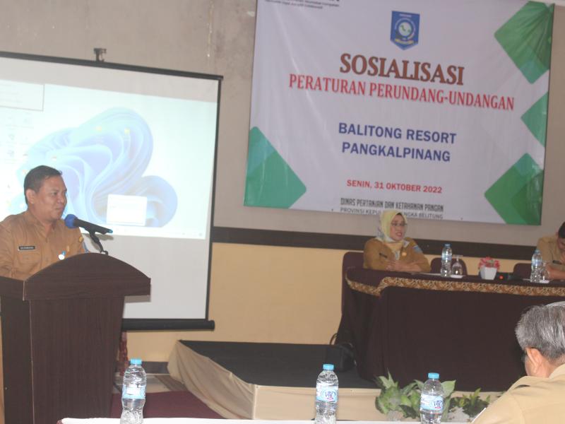 Dinas Pertanian Babel Terus Perkuat Kelembagaan Manajemen Kepegawaian  