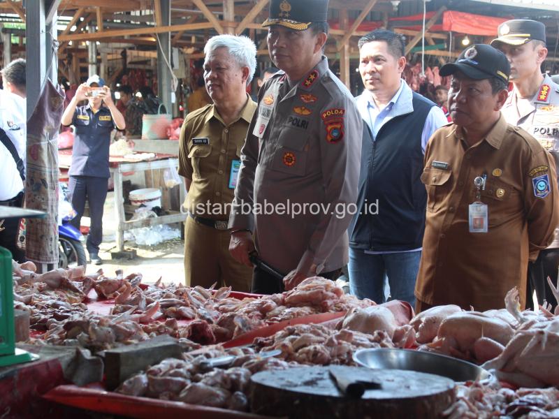 Kecuali Beras, Harga Bahan Pokok di Pasar Pangkalpinang Stabil