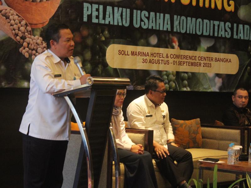 Dinas Pertanian Babel Gelar Business Matching Pelaku Usaha Komoditi Lada