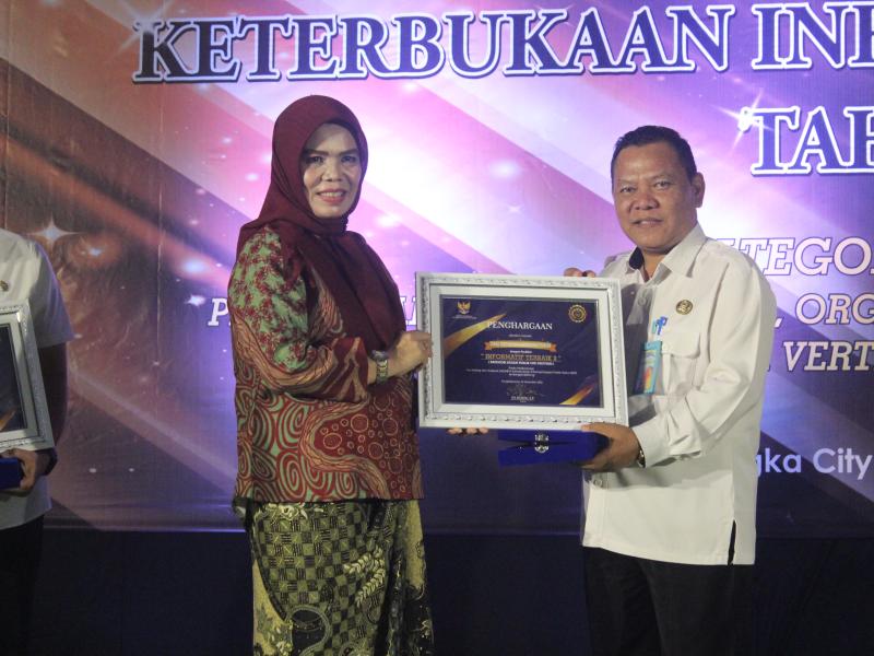 Dinas Pertanian Babel Raih Anugerah Keterbukaan Informasi Badan Publik 