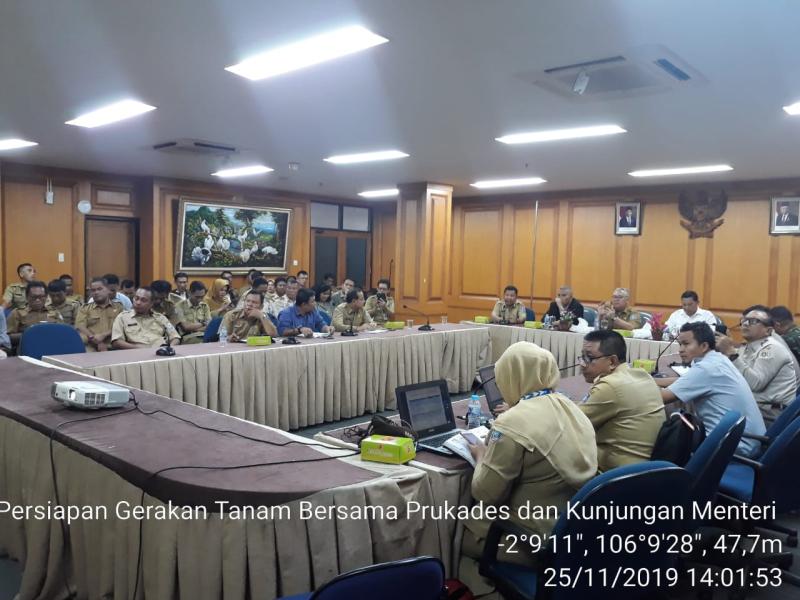 Rapat Prukades di Kantor Gubernur, Kadistan Babel Sampaikan Kesiapan Sambut Kedatangan Mentan