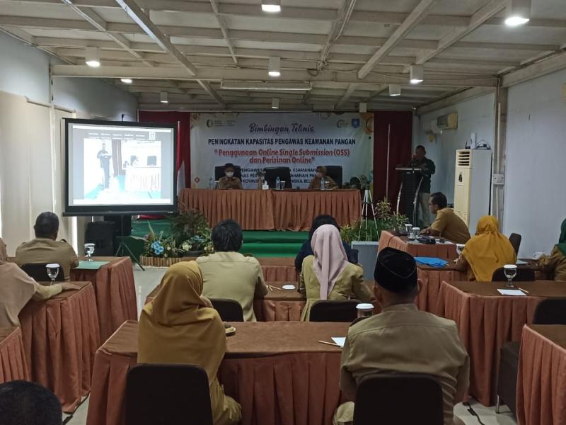 Dinas Pertanian Babel Gelar Bimtek OSS Bagi Pengawas Keamanan Pangan