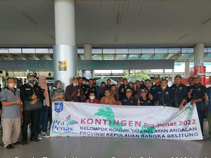 Asisten Sekda Yunan Helmi Lepas KTNA Babel ke Pra Penas di Maros