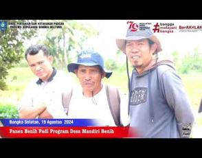 Embedded thumbnail for Panen Benih Padi Desa Mandiri Benih